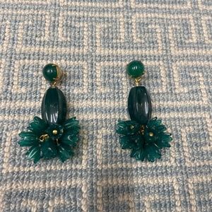 Emerald Color Earrings